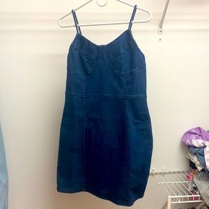 Denim Body Con Dress